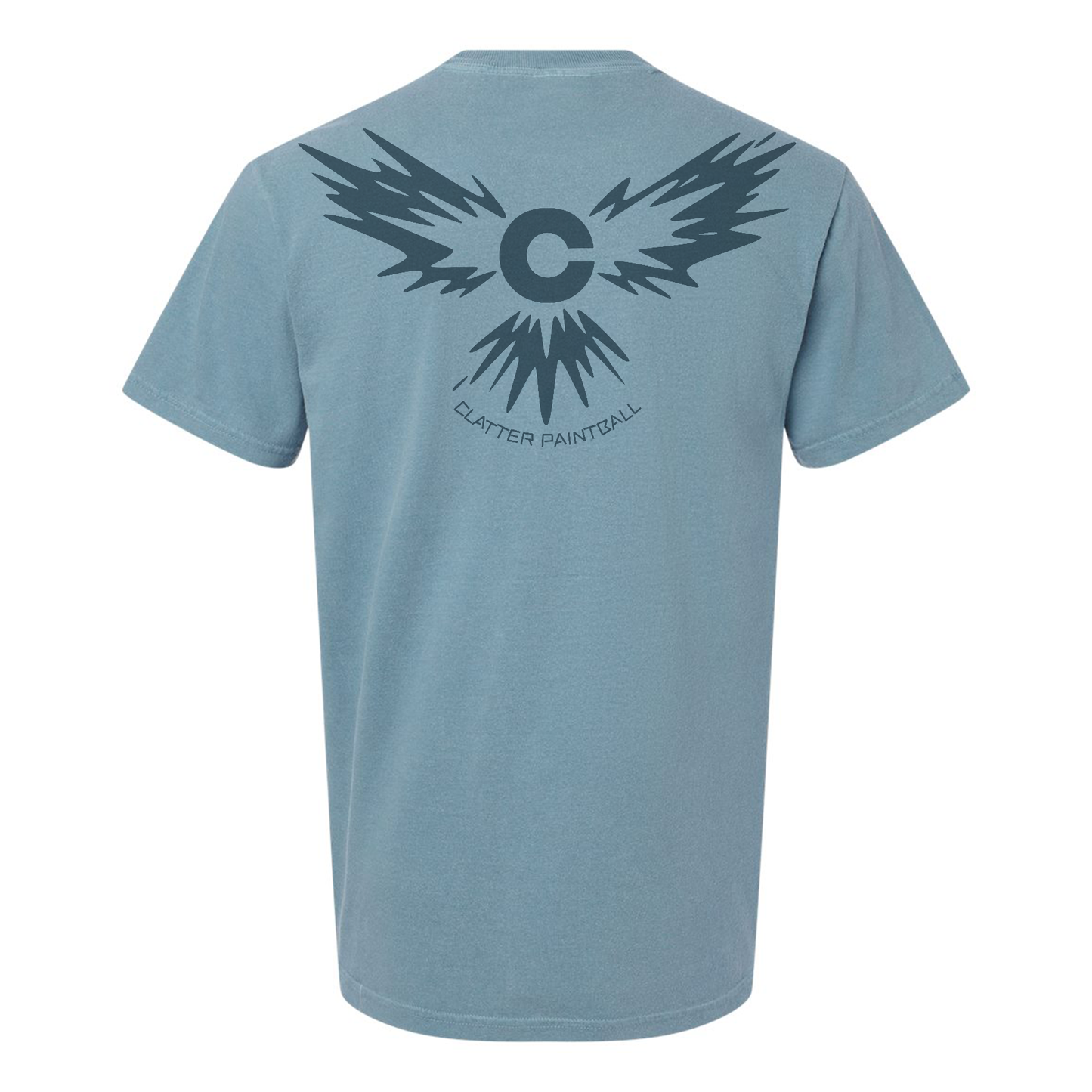 Clatter eagle blue tee back