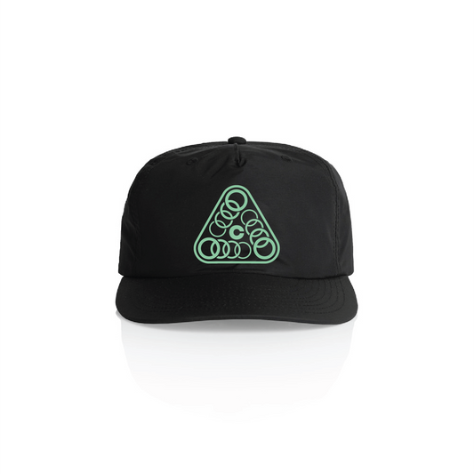 9 to 5 logo hat black