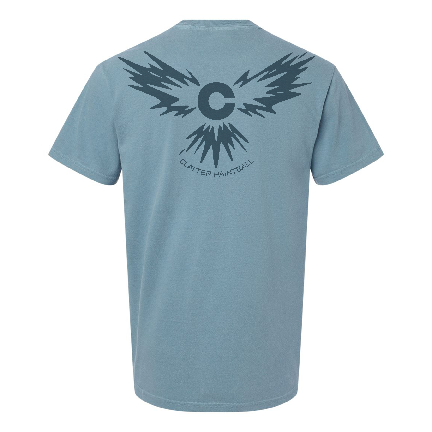 Clatter eagle blue tee back