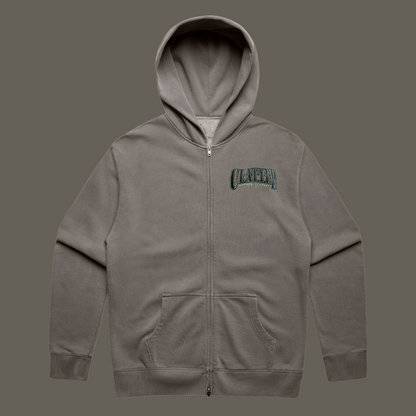 Zip Hood - Faded Grey